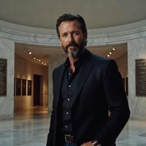 Professional editorial portrait of Tim McGraw at the Country Music Hall of Fame.