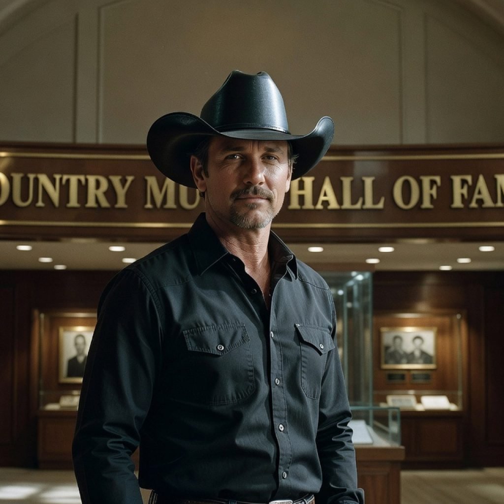 Tim McGraw in a professional news portrait, celebrating his induction into the Country Music Hall of Fame Class of 2026.