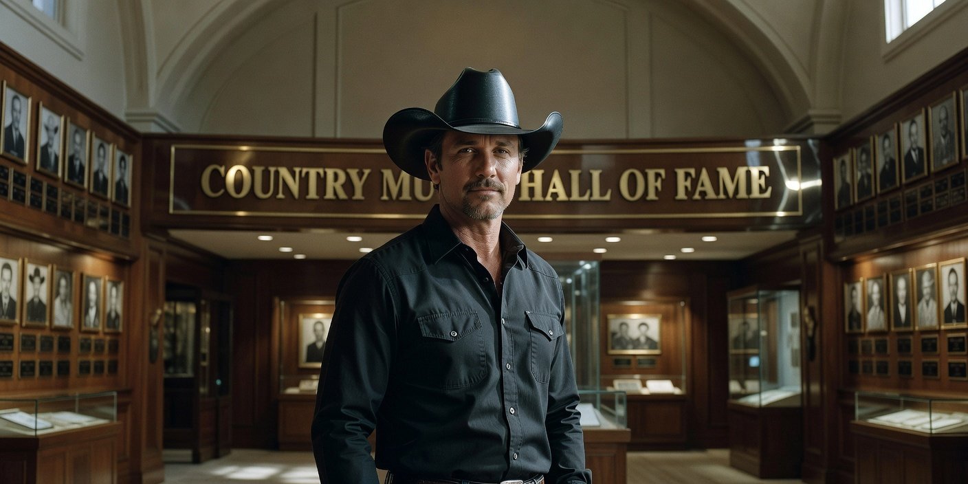 Tim McGraw in a professional news portrait, celebrating his induction into the Country Music Hall of Fame Class of 2026.